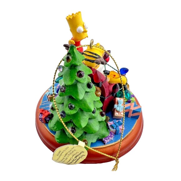 SIMPSONS Bradford Christmas Tree Ornament Illuminated “Finishing Touch” Homer - Picture 3 of 9